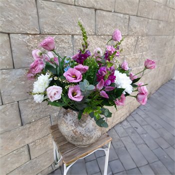 אגרטל שיקי ופרחים רעננים